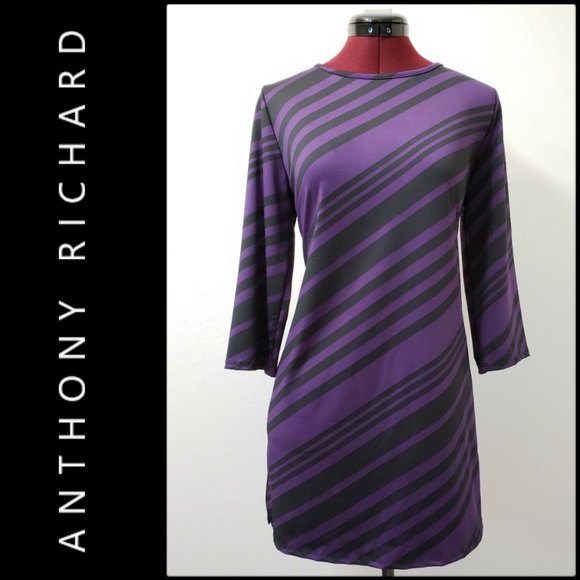 Anthony Richards Dresses Anthony Richard Woman Stripe Long Sleeve